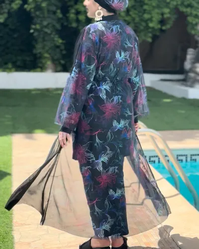 Burkini waterproof noir 5