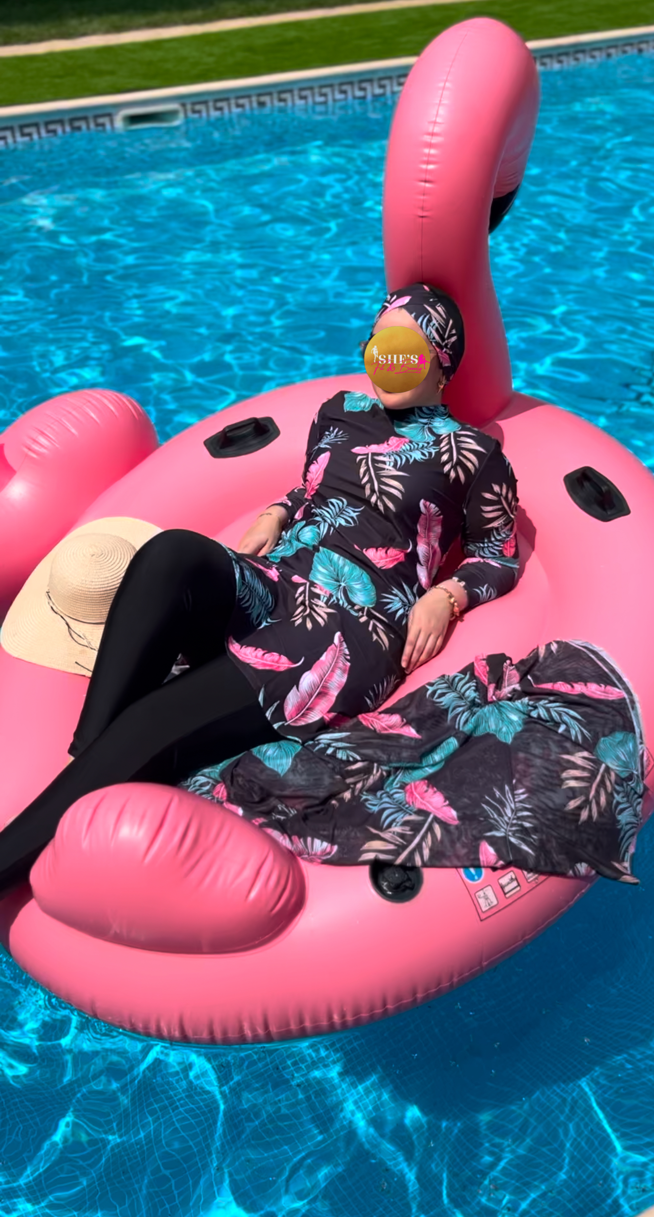 Burkini Fleur Noir