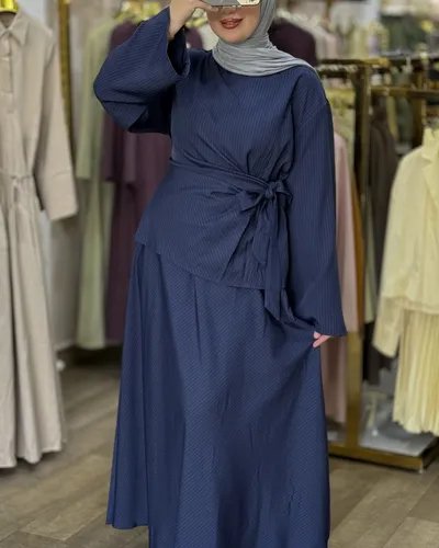 Ensemble jupe rayé