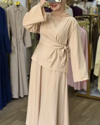 Ensemble jupe rayé 3