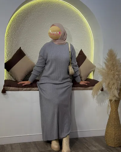 Robe Hijab Rayé 4