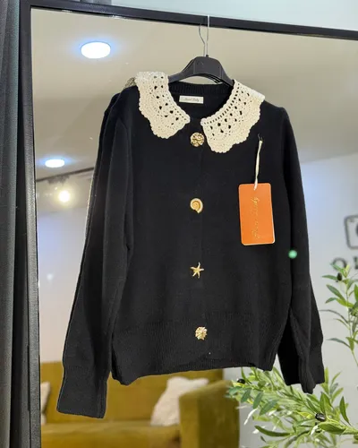 Cardigan Colle crochet 3