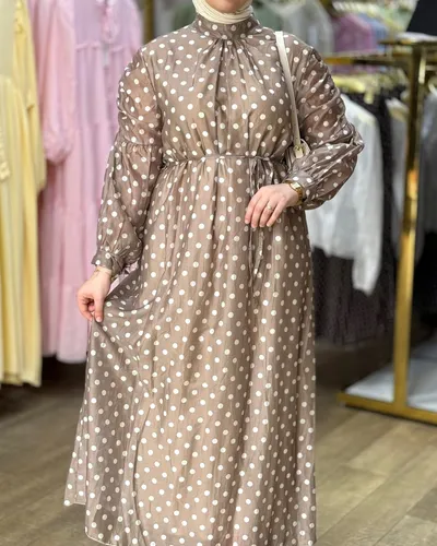 Robe  Polka manche élastique 2