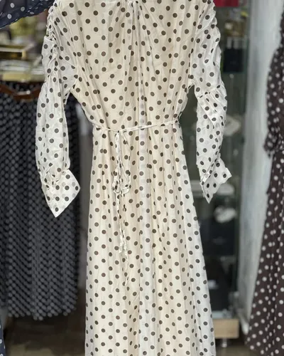 Robe  Polka manche élastique 6
