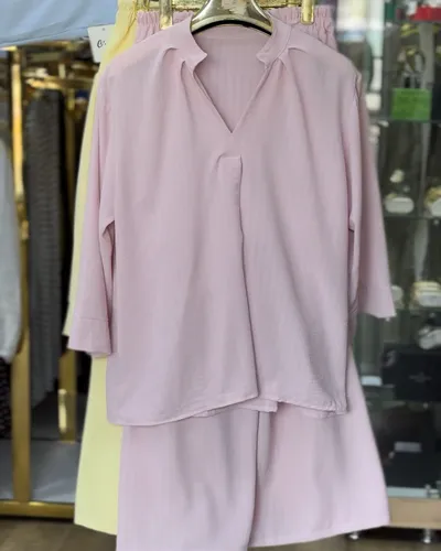 ensemble colle v à rayures 5